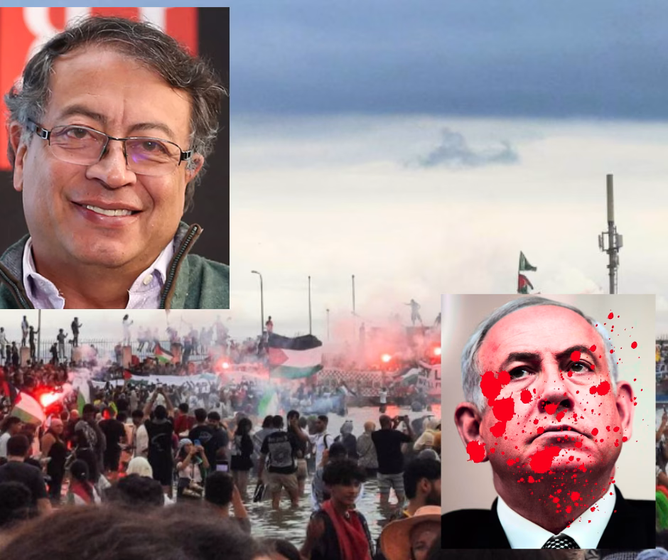 Petro Califica de «Nuevo Crimen de Netanyahu» la Interceptación de la Flotilla a Gaza y Expulsa a Diplomáticos de Israel