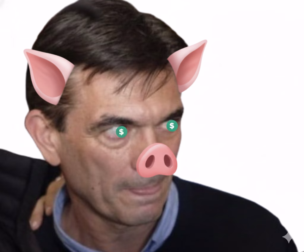 Rodrigo Paz cerdo neoliberal